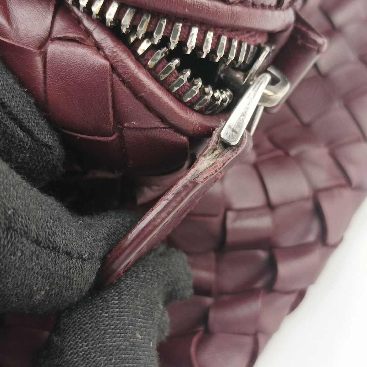 Intrecciato Burgundy lambskin B02794757Yイントレチャート ワインレッド ラムスキン B02794757Y