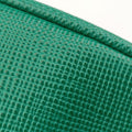 Triangle Logo Plate Green SAFFIANO Leather 2VH155 56 2トライアングル ロゴ プレート グリーン サフィアーノレザー 2VH155 56 2