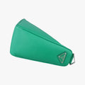 Triangle Logo Plate Green SAFFIANO Leather 2VH155 56 2トライアングル ロゴ プレート グリーン サフィアーノレザー 2VH155 56 2
