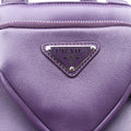 Turquoise Mini Tote Purple lambskin 1BG418 31/Vトライアングルロゴ パープル ラムスキン 1BG418 31/V