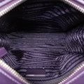 Turquoise Mini Tote Purple lambskin 1BG418 31/Vトライアングルロゴ パープル ラムスキン 1BG418 31/V