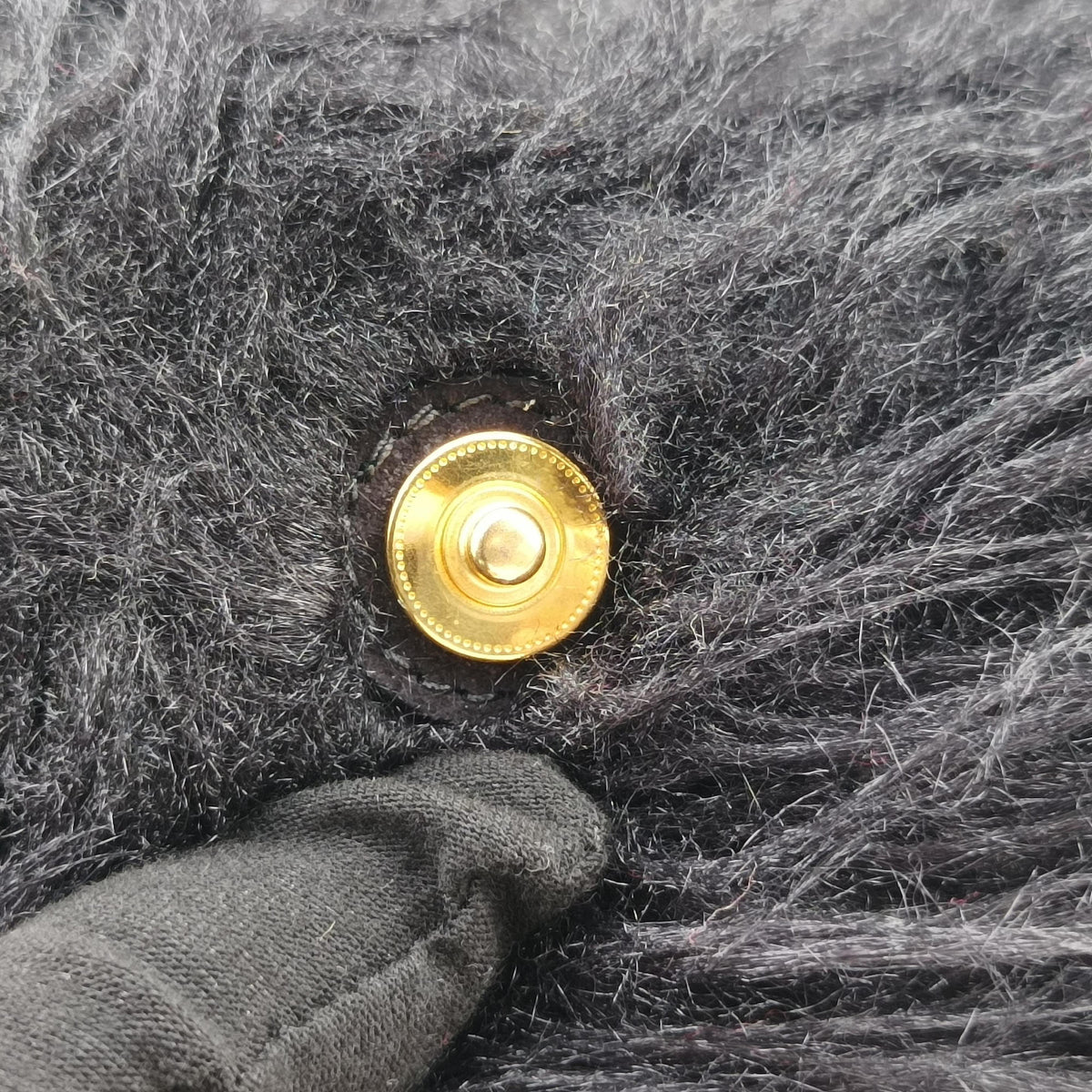 Canapa Black Suede x Fur 14カナパ ブラック スエードxファー 14
