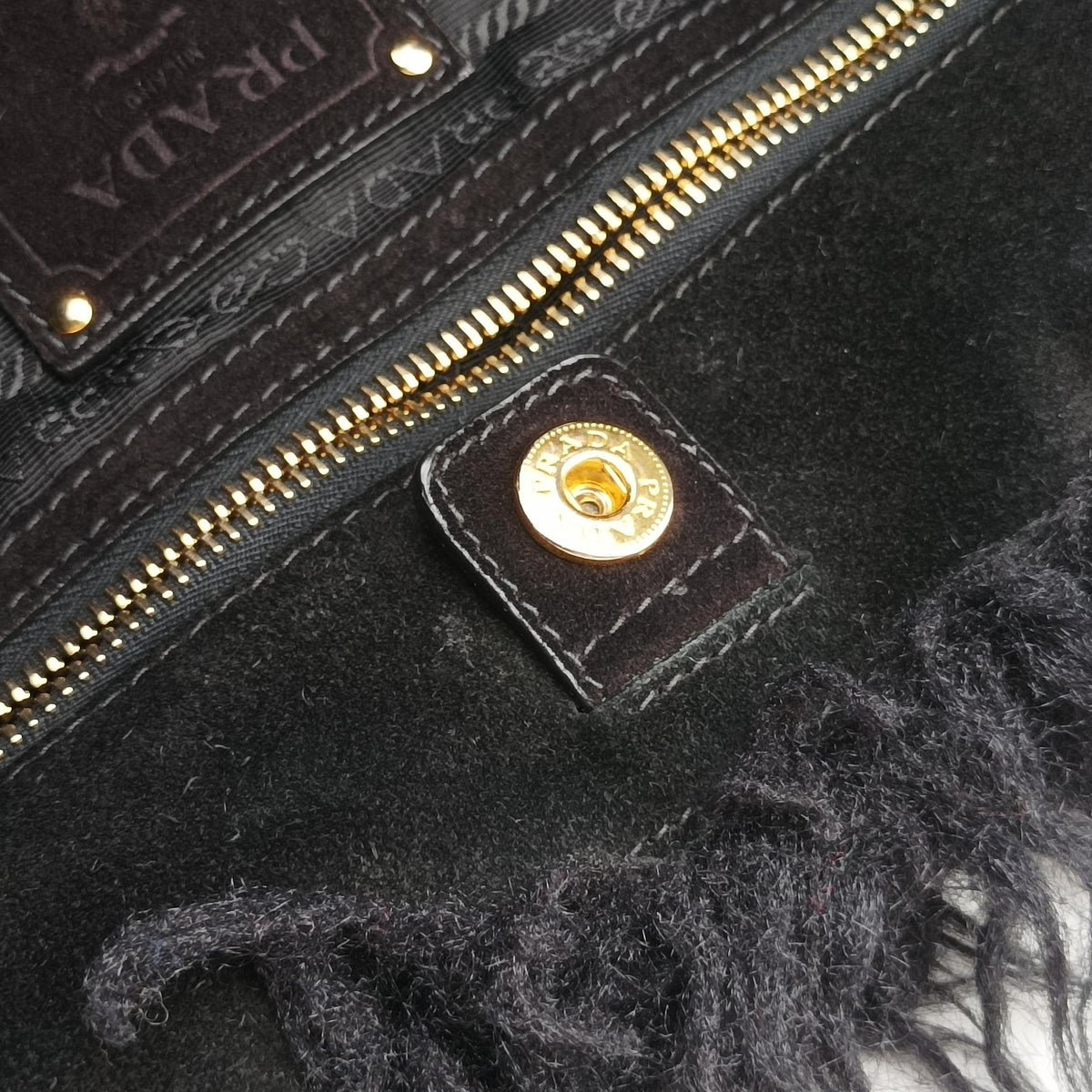 Canapa Black Suede x Fur 14カナパ ブラック スエードxファー 14
