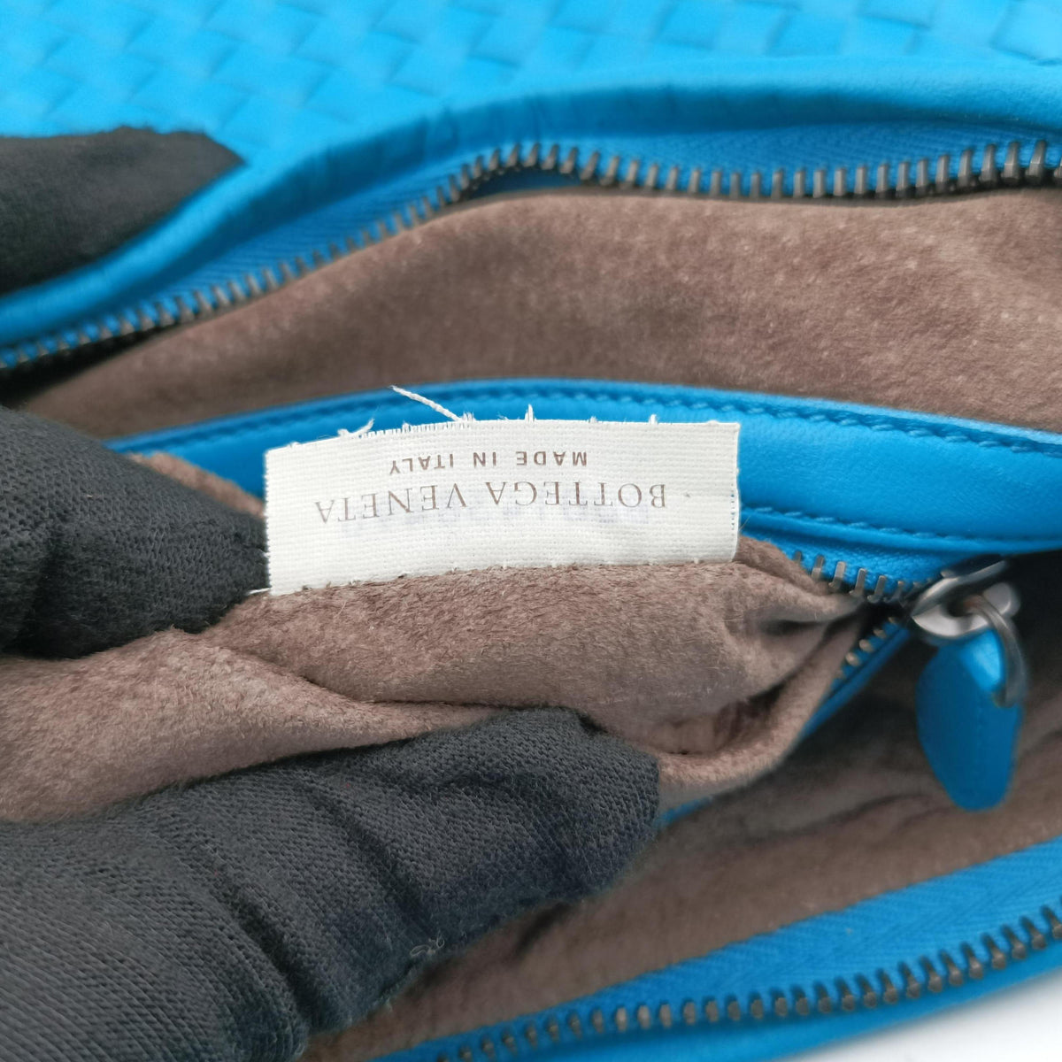 Intrecciato Blue lambskin B00143849Gイントレチャート ブルー ラムスキン B00143849G