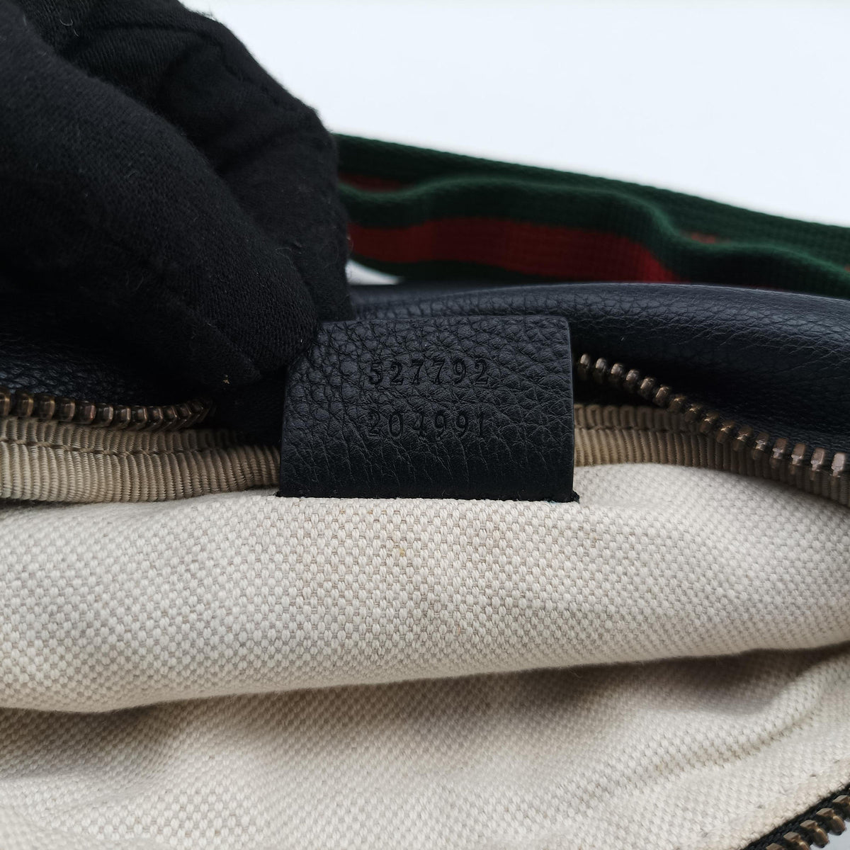 Print Black Leather 527792 Lot number unknownグッチプリント ブラック レザー 527792 製番不明