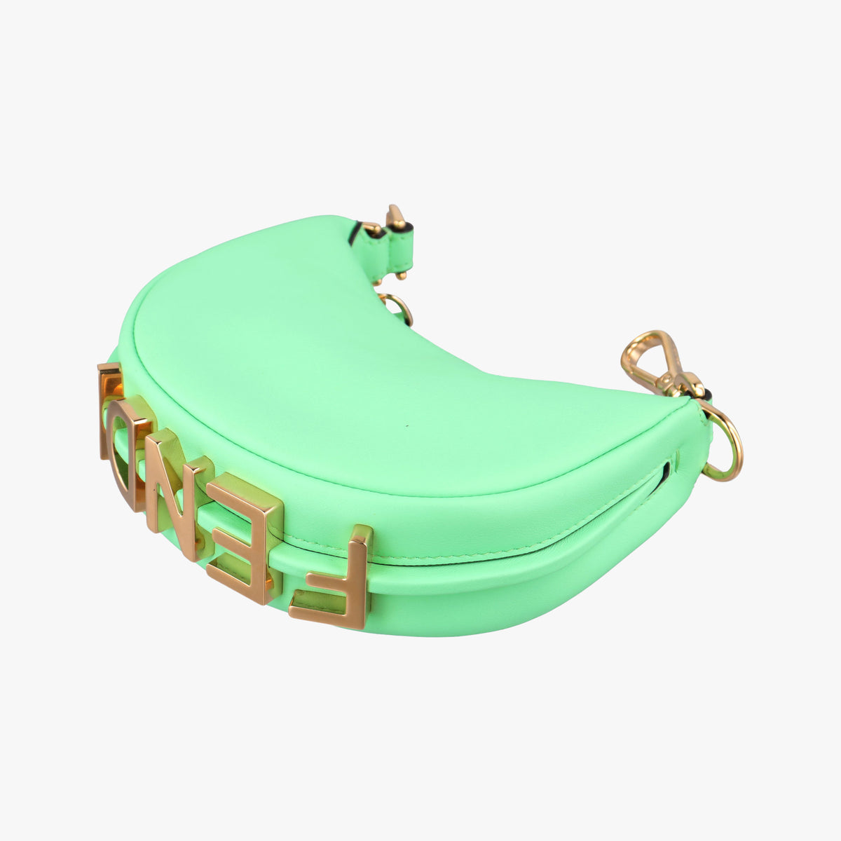 Nano Fendigraphy Green Leather 7AS089 7AS089 AKKT 238.0189ナノ フェンディグラフィー グリーン レザー 7AS089 7AS089 AKKT 238.0189
