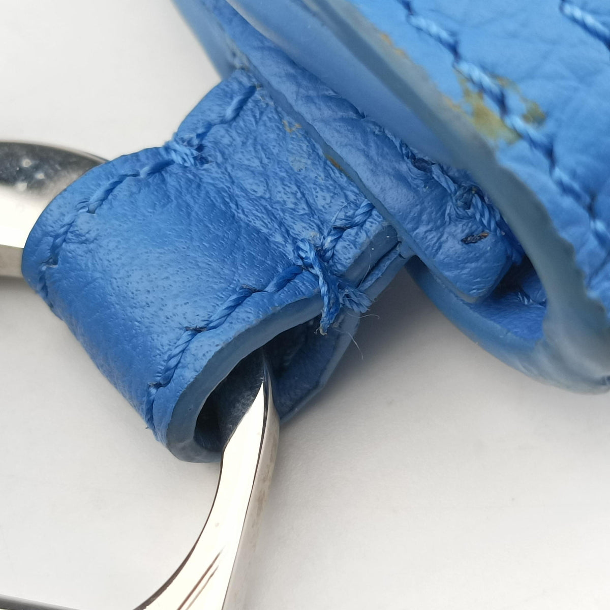 Saddle pouch Blue Leather 19-BO-1109 Xサドルポーチ ブルー レザー 19-BO-1109 X