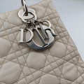 Lady Dior Beige lambskin 09-MA-0096レディディオール ベージュ ラムスキン 09-MA-0096