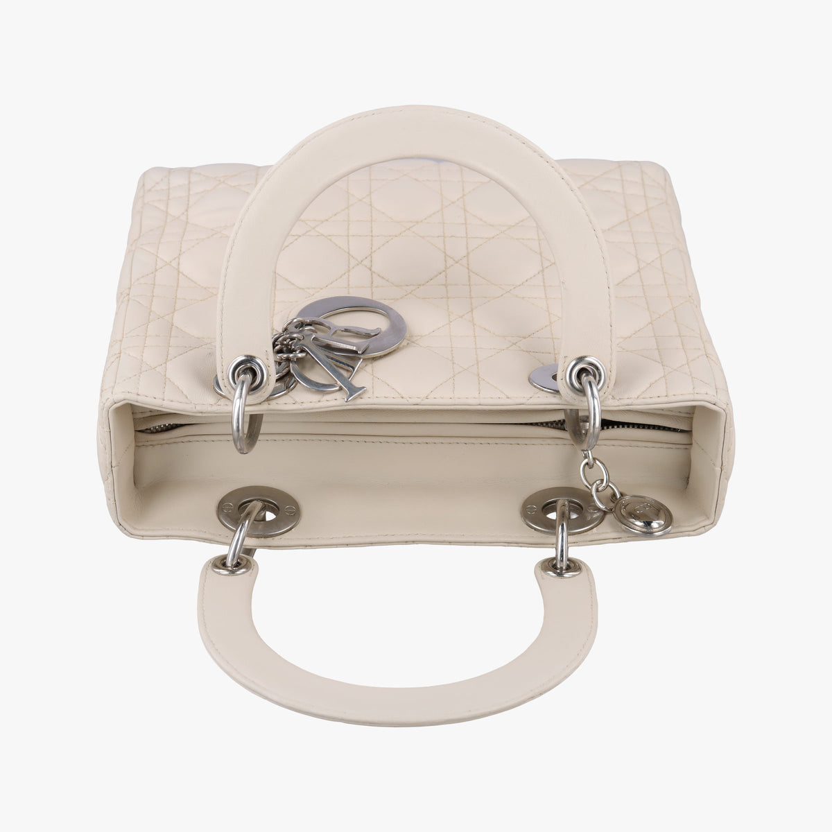 Lady Dior Beige lambskin 09-MA-0096レディディオール ベージュ ラムスキン 09-MA-0096