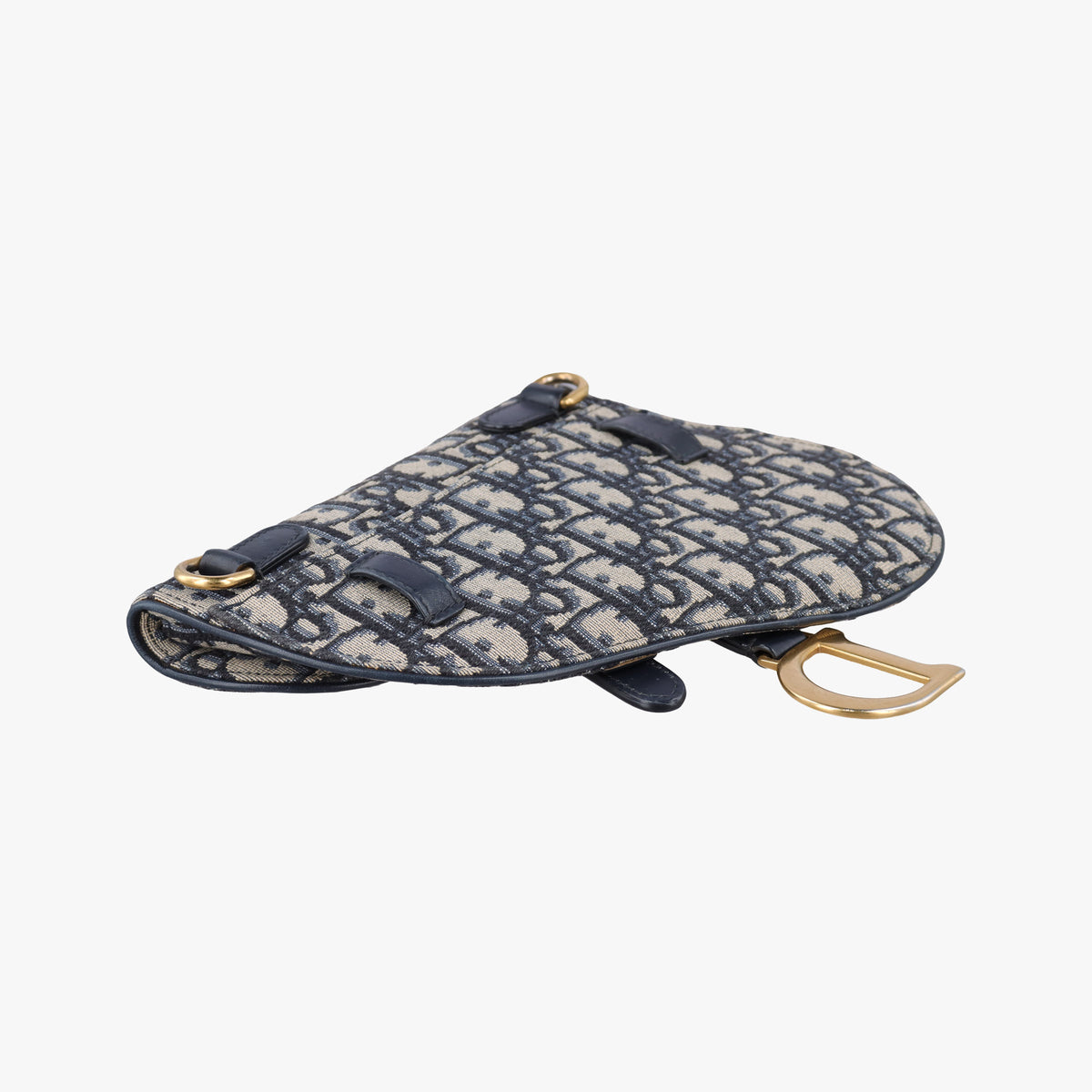Saddle Navy Jacquard×Leather 50-MA-1109サドル ネイビー ジャガード×レザー 50-MA-1109