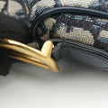 Saddle Navy Jacquard × Leather 28-MA-0210 IC Chipサドル ネイビー ジャガード×レザー 28-MA-0210 ICチップ