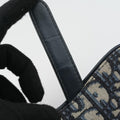 Saddle Navy Jacquard × Leather 28-MA-0210 IC Chipサドル ネイビー ジャガード×レザー 28-MA-0210 ICチップ