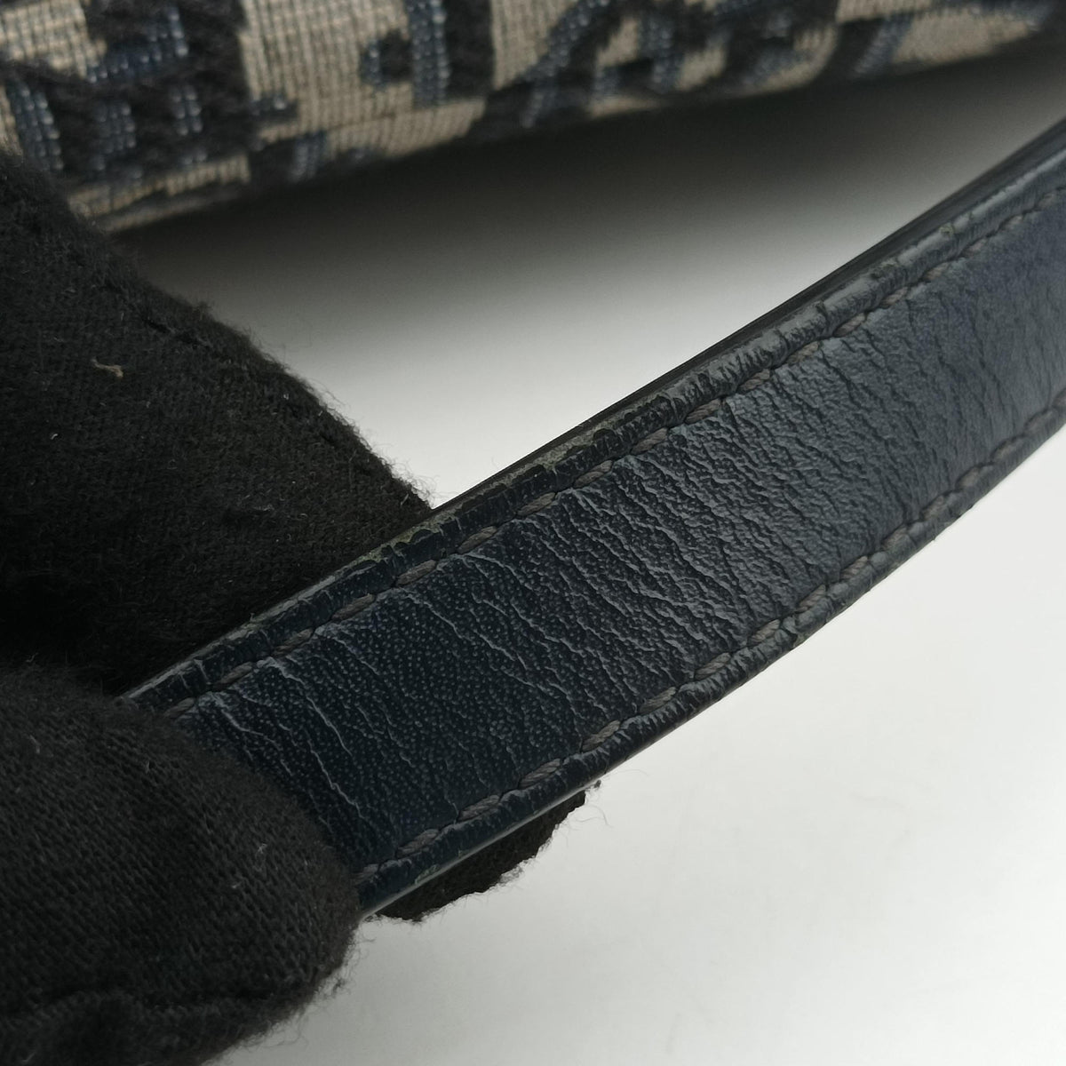 Saddle Navy Jacquard × Leather 28-MA-0210 IC Chipサドル ネイビー ジャガード×レザー 28-MA-0210 ICチップ