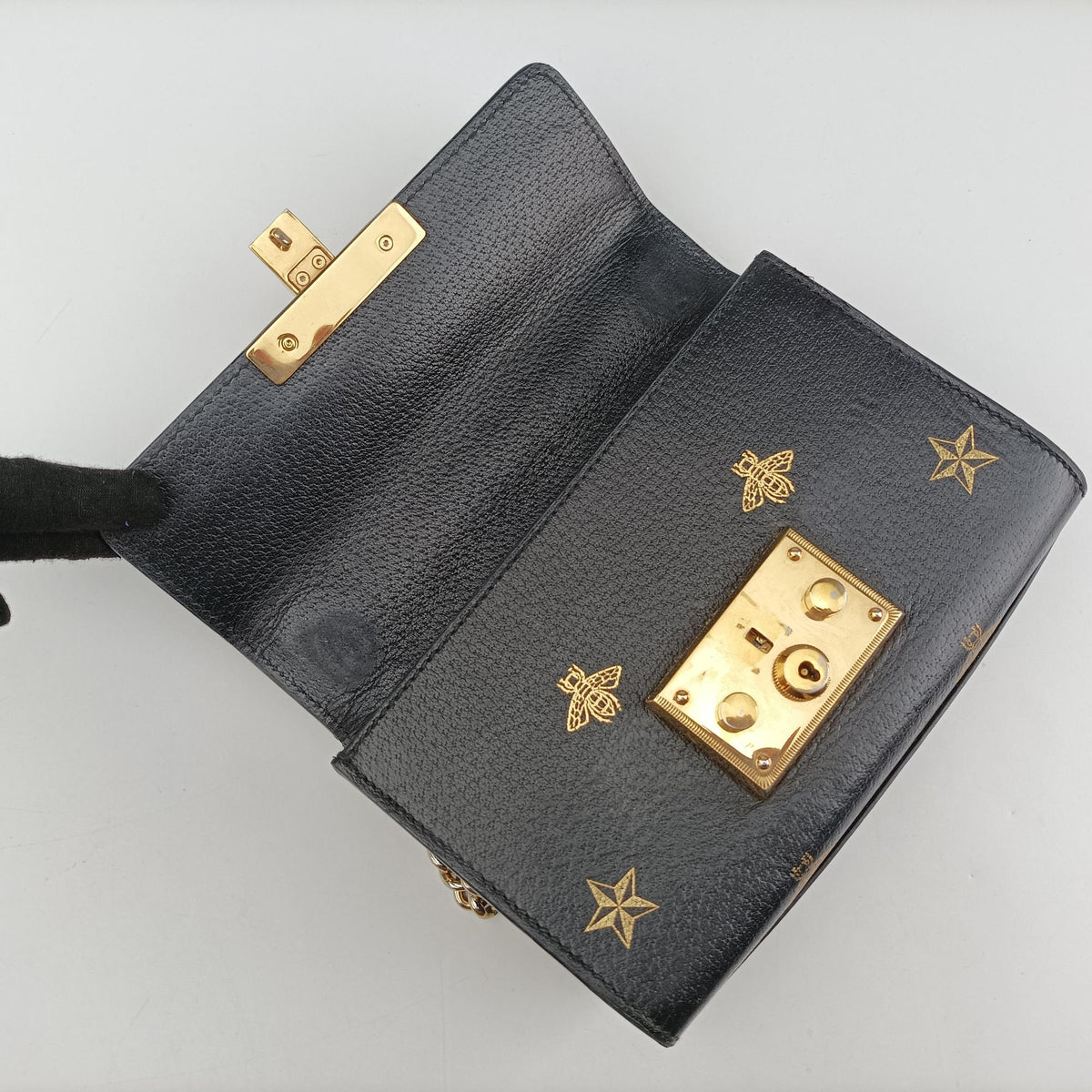 Padlock Black Leather 432182 E030150804パドロック ブラック レザー 432182 E030150804