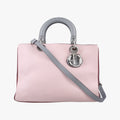 Diorissimo Pink×gray Leather 09-MA-0144ディオリッシモ ピンク×グレー レザー 09-MA-0144