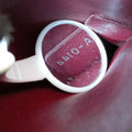 Diorissimo Pink×gray Leather 09-MA-0144ディオリッシモ ピンク×グレー レザー 09-MA-0144