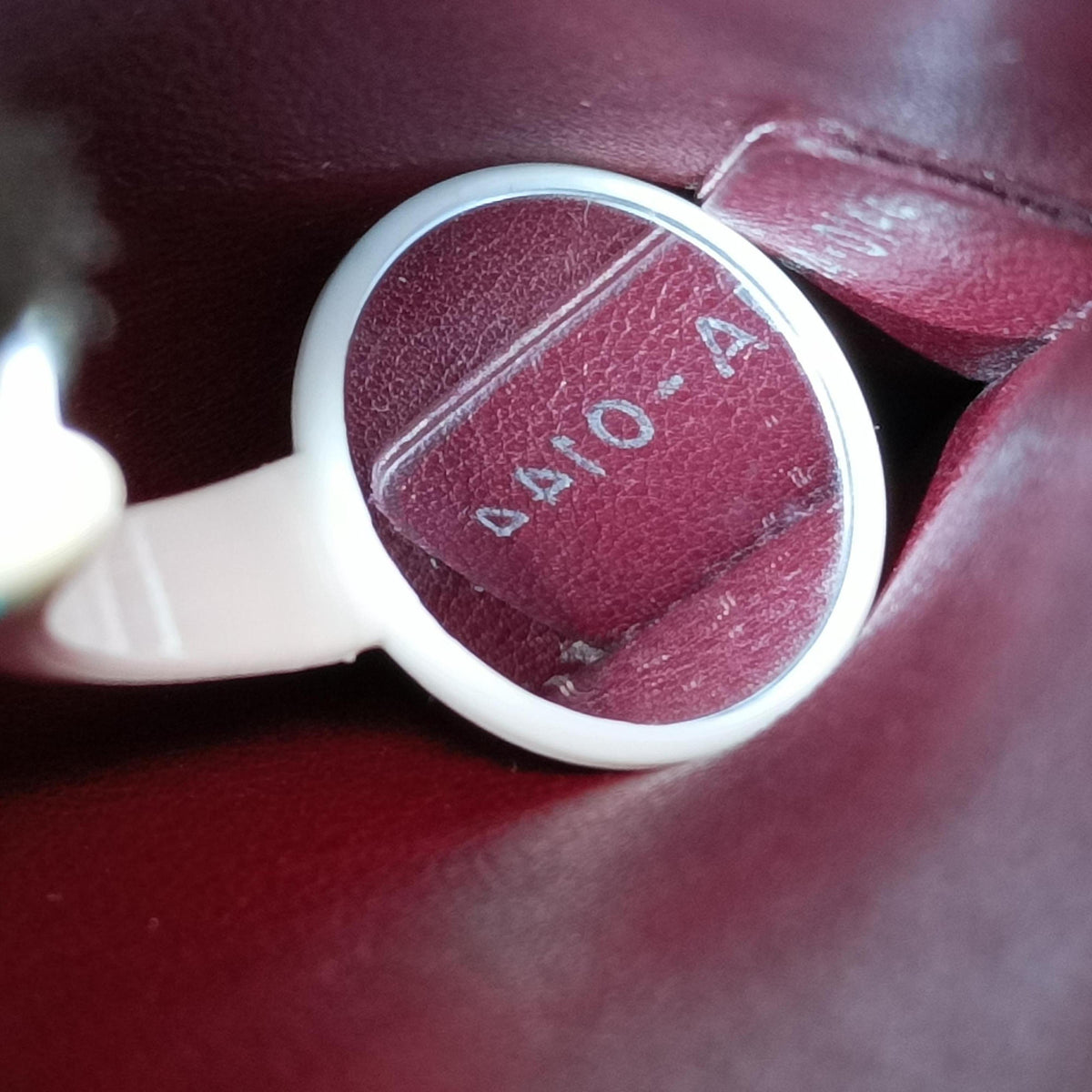 Diorissimo Pink×gray Leather 09-MA-0144ディオリッシモ ピンク×グレー レザー 09-MA-0144