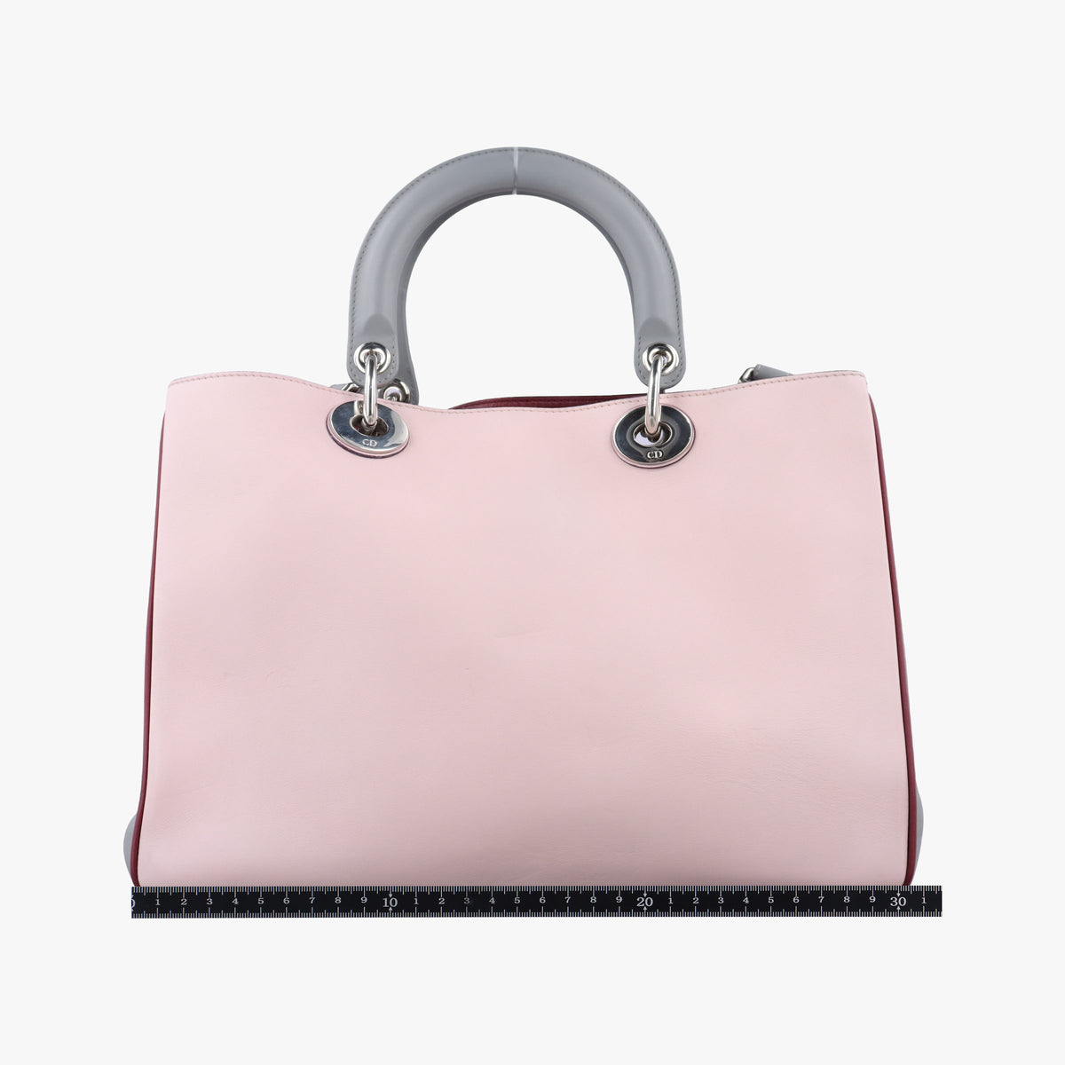 Diorissimo Pink×gray Leather 09-MA-0144ディオリッシモ ピンク×グレー レザー 09-MA-0144