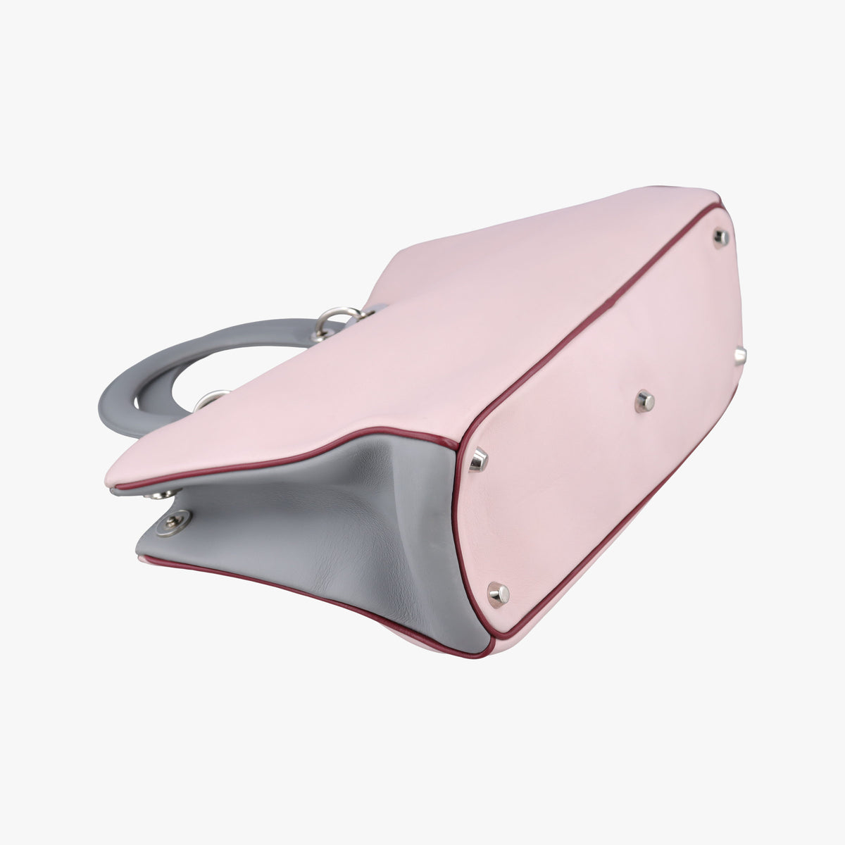 Diorissimo Pink×gray Leather 09-MA-0144ディオリッシモ ピンク×グレー レザー 09-MA-0144