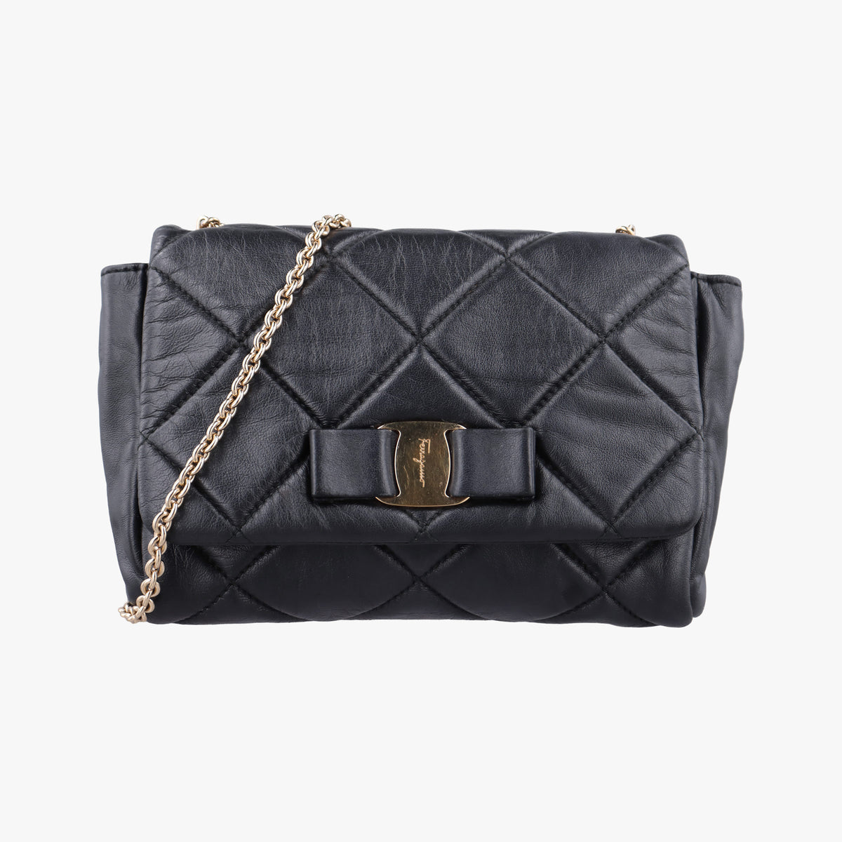 Vara Quilted Black Leather KM-22 C150ヴァラ キルテッド ブラック レザー KM-22 C150