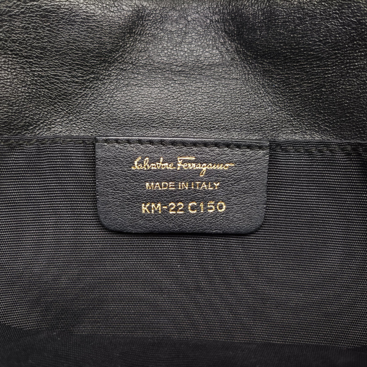 Vara Quilted Black Leather KM-22 C150ヴァラ キルテッド ブラック レザー KM-22 C150
