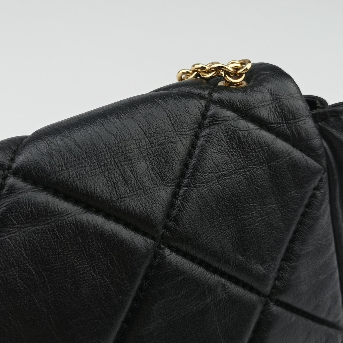 Vara Quilted Black Leather KM-22 C150ヴァラ キルテッド ブラック レザー KM-22 C150