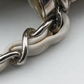 Perforated Chain White Leather A34884 11377089パーフォレイテッド チェーン ホワイト レザー A34884 11377089