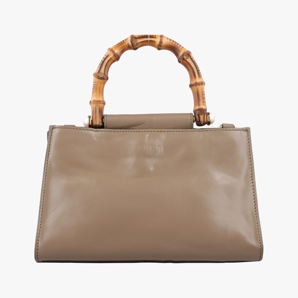 Bamboo Web Nymphaea Brown leather 470271 E024614976ニムフェア バンブー ウェブ ブラウン レザー 470271 E024614976