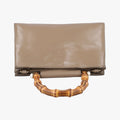 Bamboo Web Nymphaea Brown leather 470271 E024614976ニムフェア バンブー ウェブ ブラウン レザー 470271 E024614976