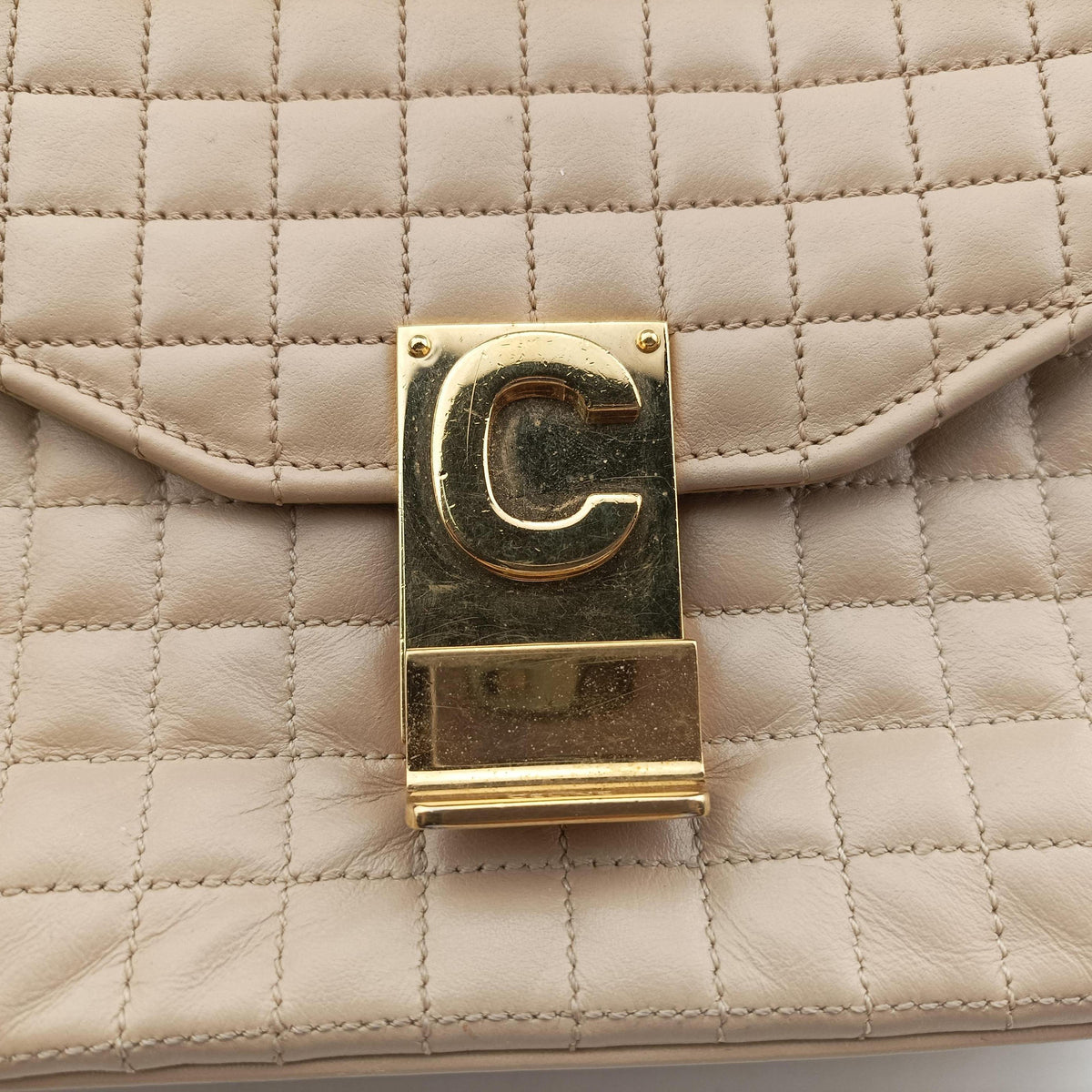 C Quilting Beige Leather U-CU-0199C キルティング ベージュ レザー U-CU-0199