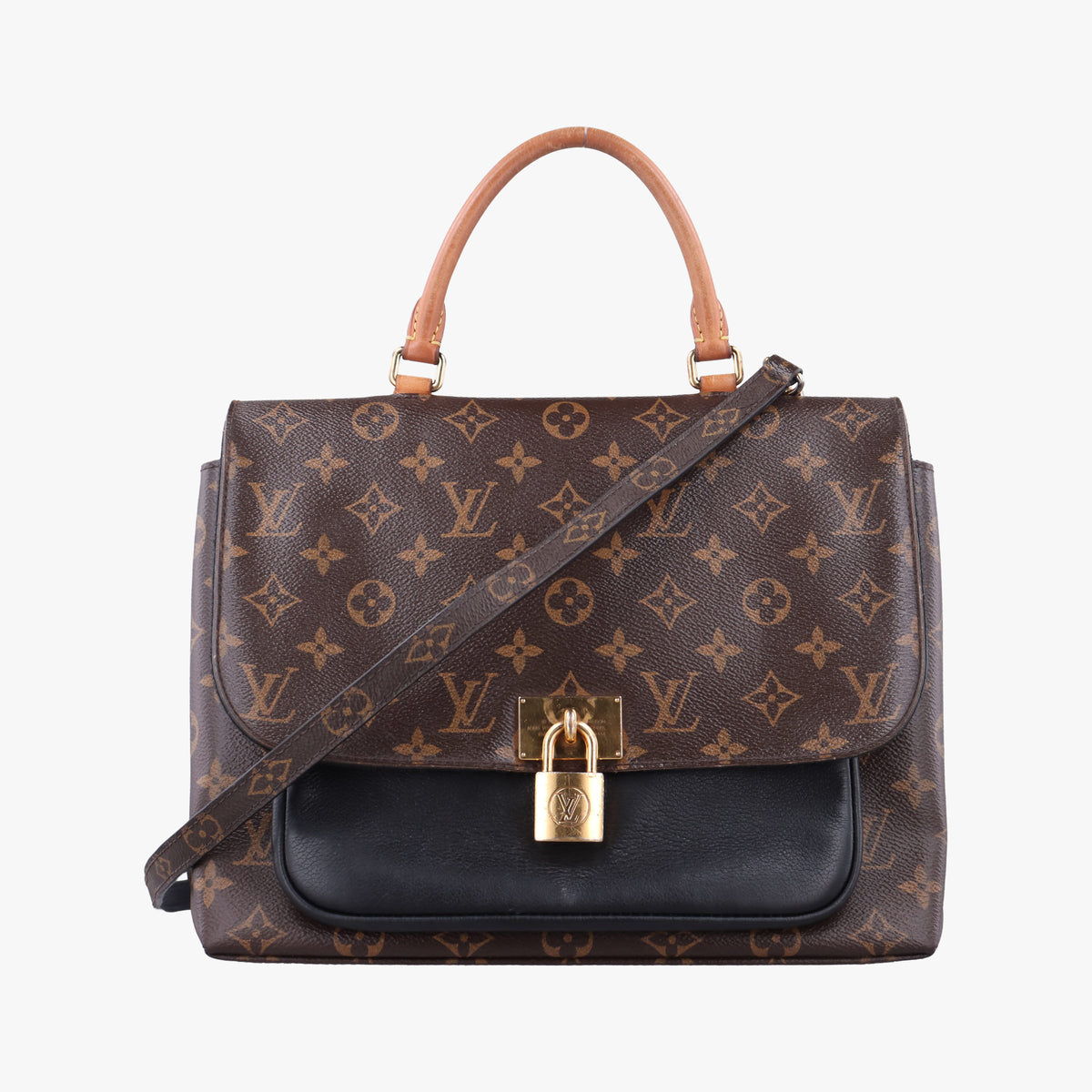 MARIGNAN brown×black Monogram Canvas×calf leather M44259 FL1158マリニャン モノグラム/ブラウン×ブラック モノグラムキャンバス×カーフレザー M44259 FL1158