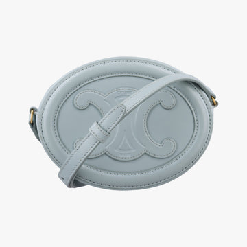 Oval Purse Cuir Triomphe Blue Leather W-SL-2262オーバルパース キュイル トリオンフ ブルー レザー W-SL-2262