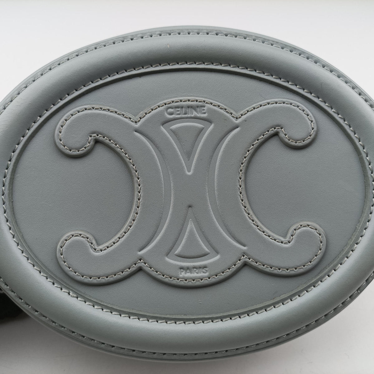 Oval Purse Cuir Triomphe Blue Leather W-SL-2262オーバルパース キュイル トリオンフ ブルー レザー W-SL-2262