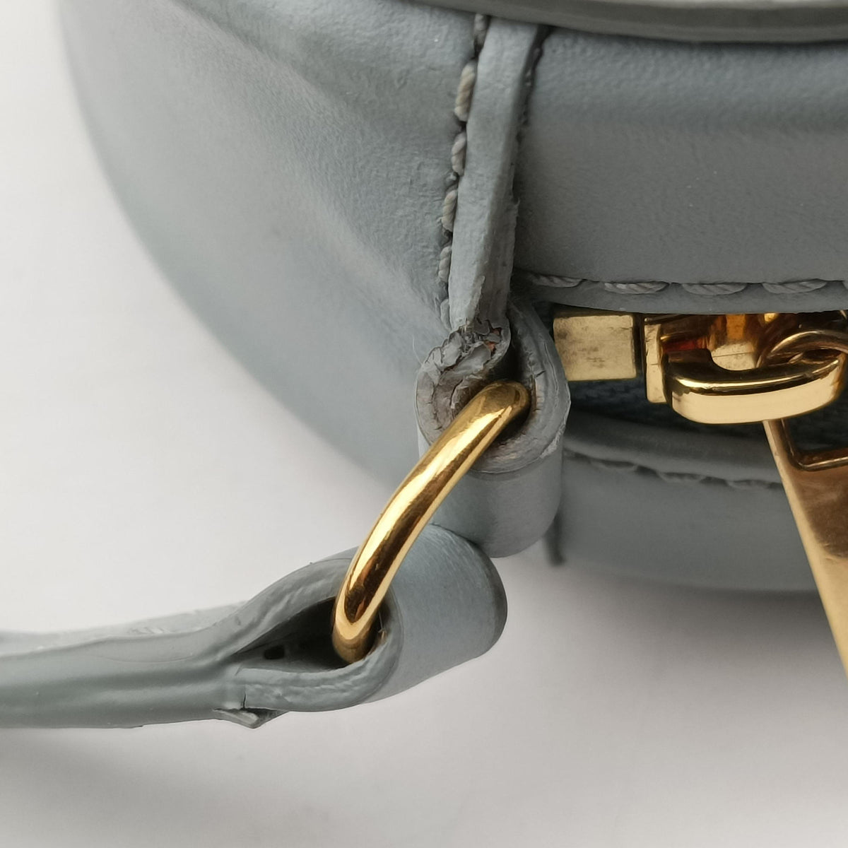 Oval Purse Cuir Triomphe Blue Leather W-SL-2262オーバルパース キュイル トリオンフ ブルー レザー W-SL-2262