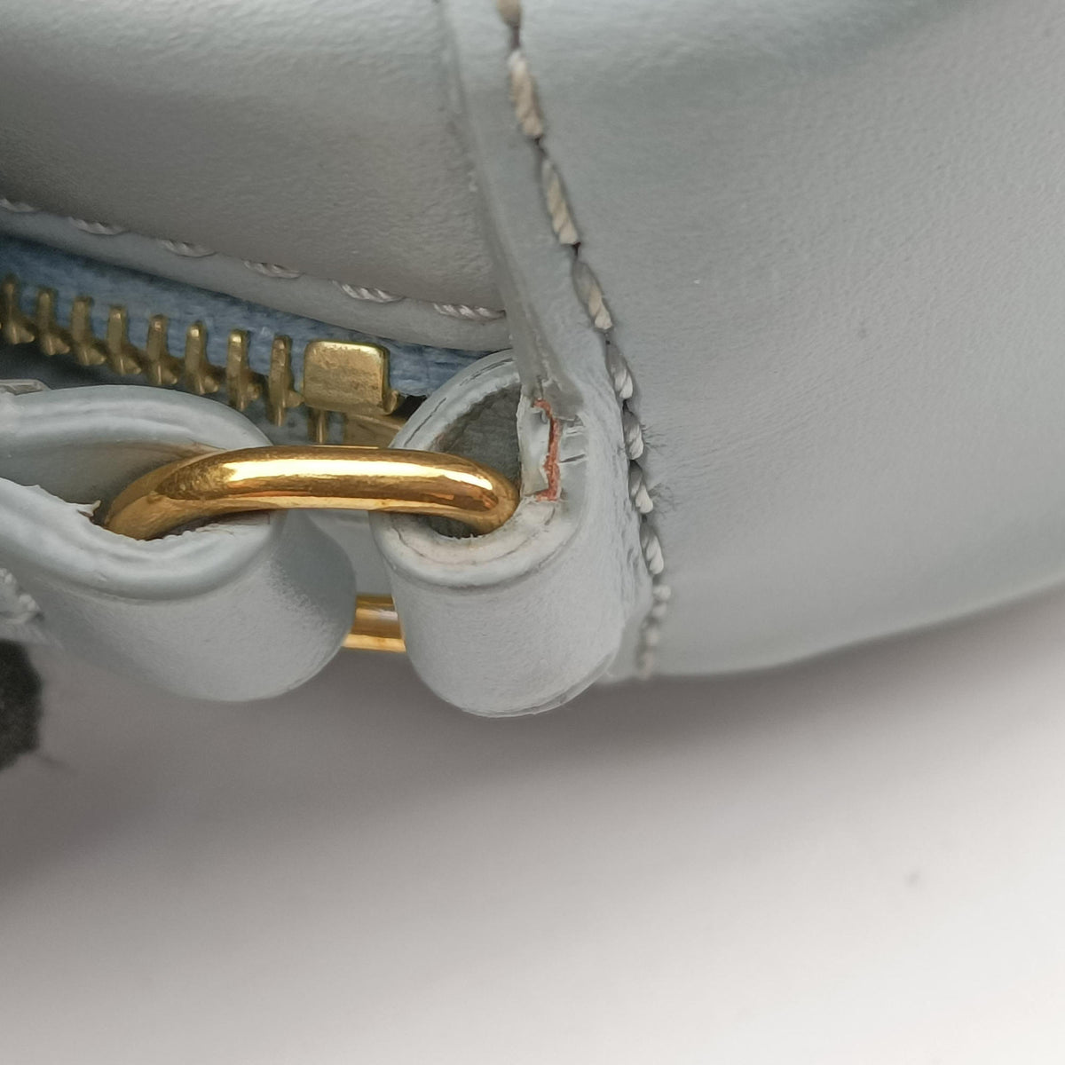 Oval Purse Cuir Triomphe Blue Leather W-SL-2262オーバルパース キュイル トリオンフ ブルー レザー W-SL-2262
