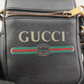 Print Messenger Black Leather 574803 G028991955プリントメッセンジャー ブラック レザー 574803 G028991955