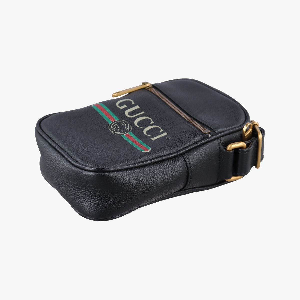 Print Messenger Black Leather 574803 G028991955プリントメッセンジャー ブラック レザー 574803 G028991955