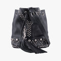 Y Studded Bucket Black Leather 454072 VLR454072.1116Y スタッズバケツ ブラック レザー 454072 VLR454072.1116