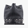Y Studded Bucket Black Leather 454072 VLR454072.1116Y スタッズバケツ ブラック レザー 454072 VLR454072.1116