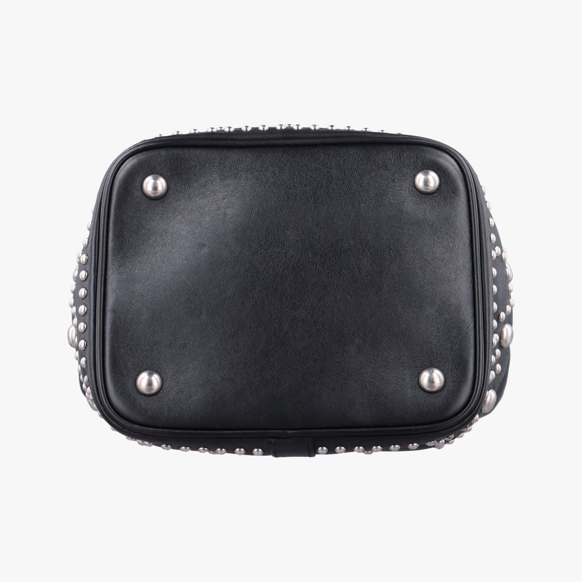 Y Studded Bucket Black Leather 454072 VLR454072.1116Y スタッズバケツ ブラック レザー 454072 VLR454072.1116