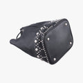 Y Studded Bucket Black Leather 454072 VLR454072.1116Y スタッズバケツ ブラック レザー 454072 VLR454072.1116