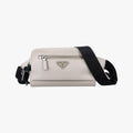 Triangle Logo White Saffiano Leather 2VL012 56 8トライアングル ロゴ ホワイト サフィアーノレザー 2VL012 56 8