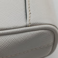 Triangle Logo White Saffiano Leather 2VL012 56 8トライアングル ロゴ ホワイト サフィアーノレザー 2VL012 56 8