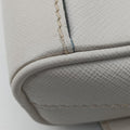 Triangle Logo White Saffiano Leather 2VL012 56 8トライアングル ロゴ ホワイト サフィアーノレザー 2VL012 56 8