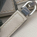 Triangle Logo White Saffiano Leather 2VL012 56 8トライアングル ロゴ ホワイト サフィアーノレザー 2VL012 56 8