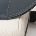 Triangle Logo White Saffiano Leather 2VL012 56 8トライアングル ロゴ ホワイト サフィアーノレザー 2VL012 56 8