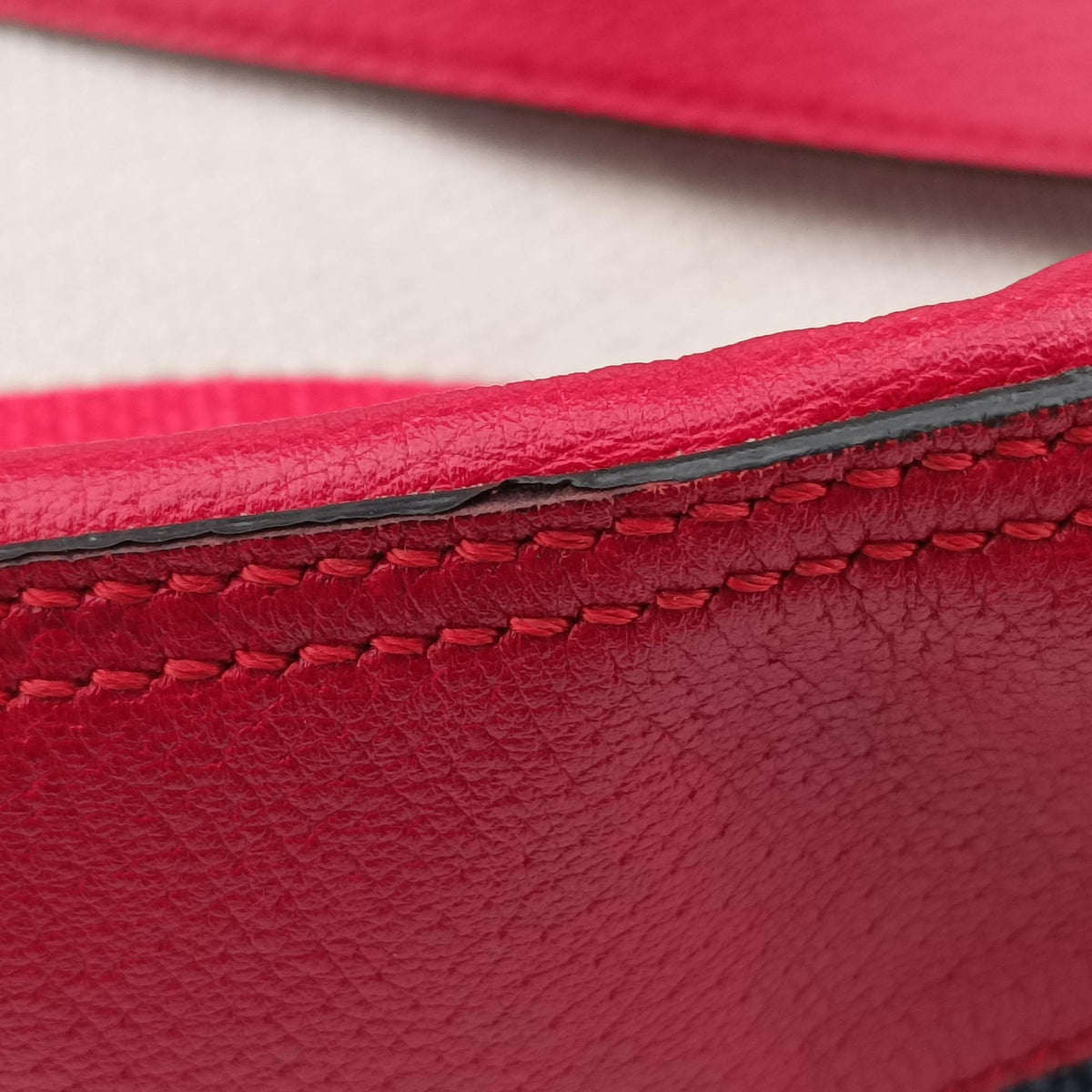 Print Blue×Red×Ivory canvas×leather 523781 F025232802プリント ブルー×レッド×アイボリー キャンバス×レザー 523781 F025232802