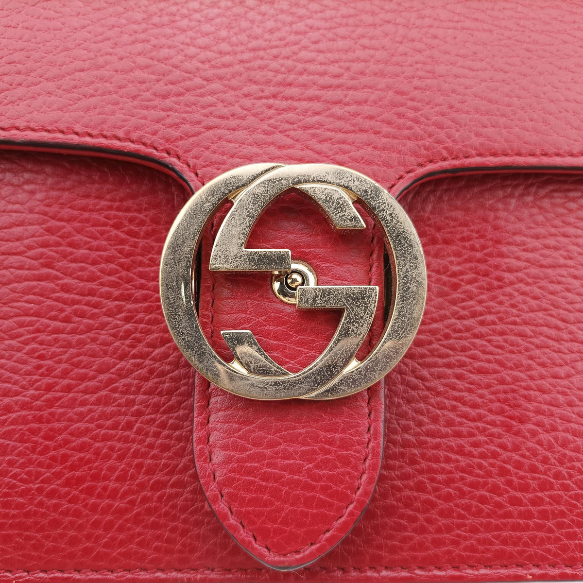 Interlocking G Red Leather 510304 C028867732インターロッキングG レッド レザー 510304 C028867732