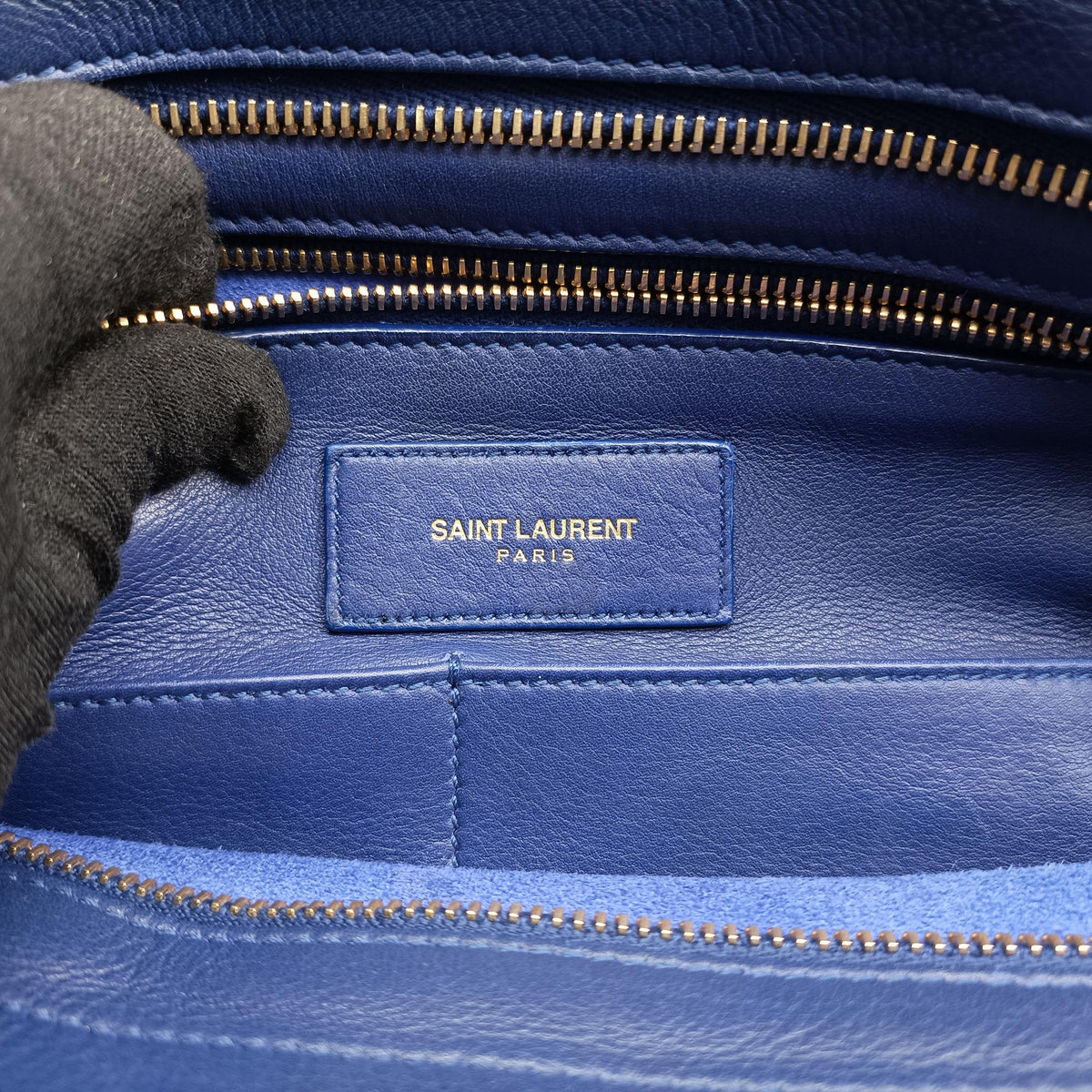 Y Ligne Petit Cabas Blue Leather 311203 311203 213317Yライン プチカバス ブルー レザー 311203 311203 213317