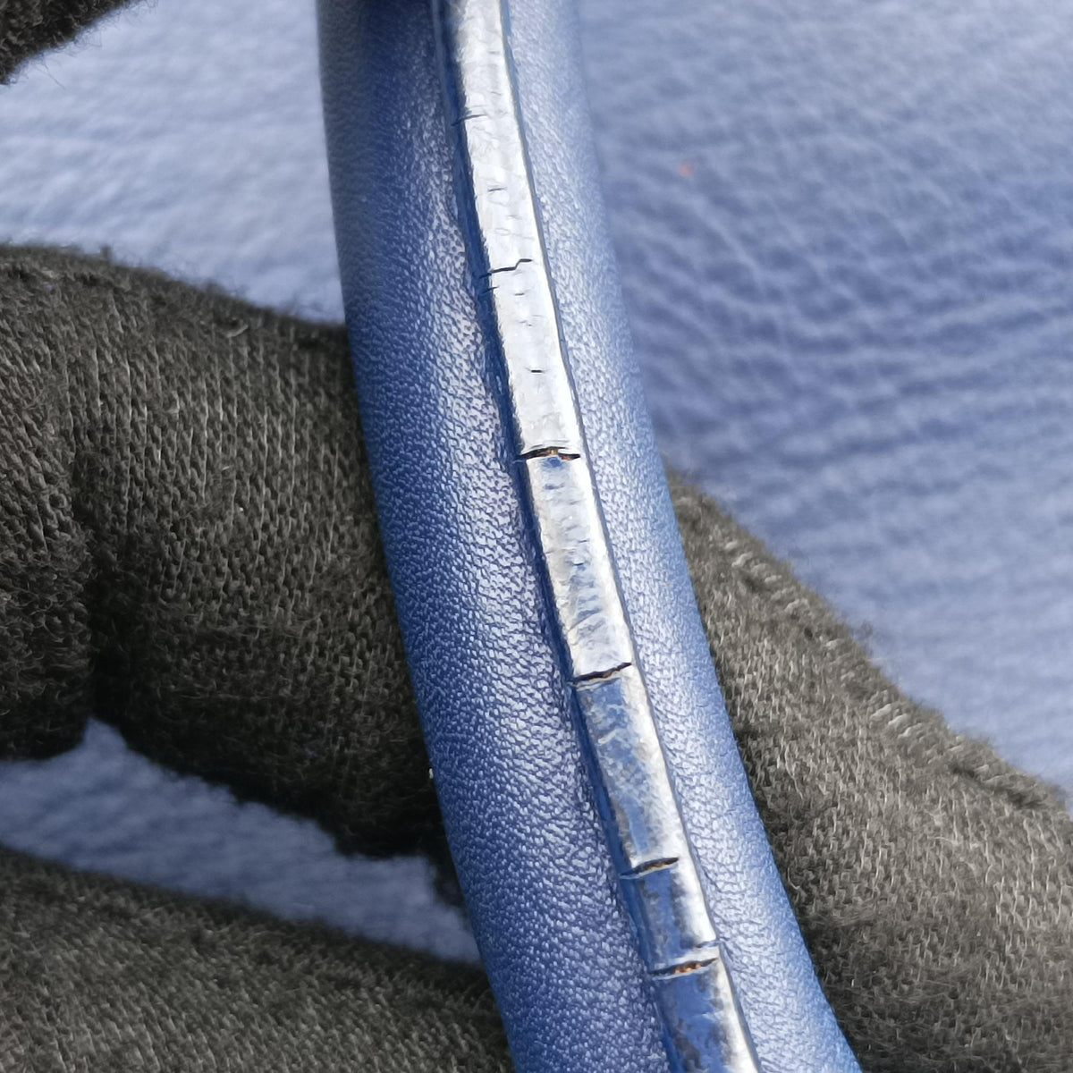 Y Ligne Petit Cabas Blue Leather 311203 311203 213317Yライン プチカバス ブルー レザー 311203 311203 213317